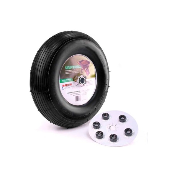 Martin Wheel 13" Wheelbarrow & Garden Cart Wheel 406TTRIB32 - 400-6 - Universal Hub - 5/8" BB 406TTRIB32 - main